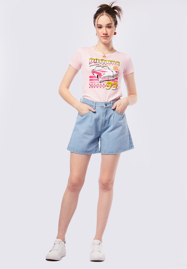 A-line Denim Shorts