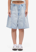 Basic Short Denim Pants L.Blue