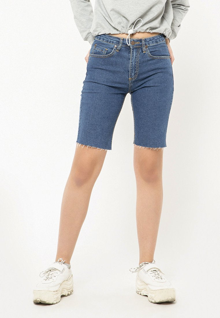 Biker Denim Short