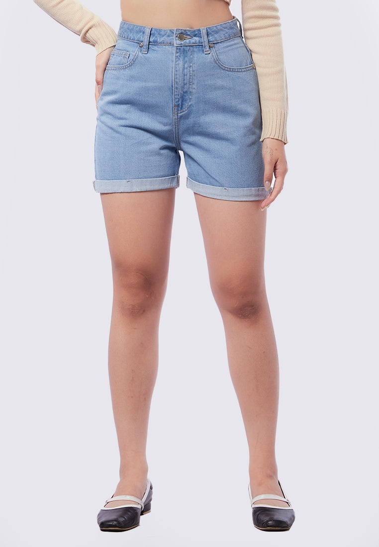 Mom Fit Denim Shorts