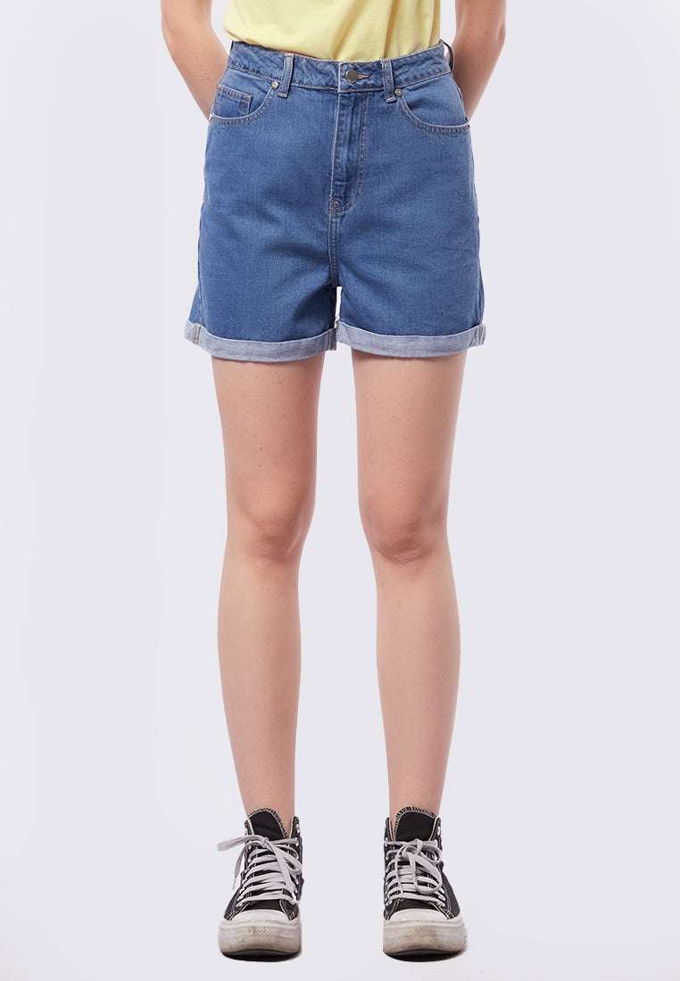 Mom Fit Denim Shorts