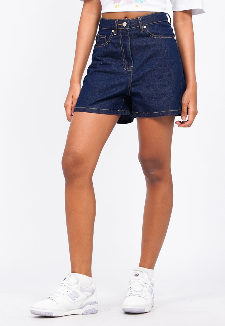 Regular Fit Denim Short Pants