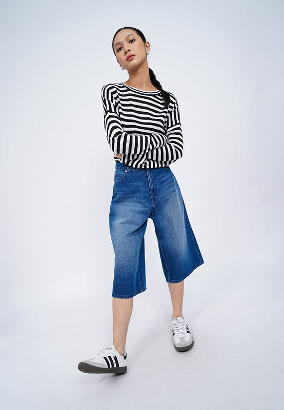 Bermuda Denim Pants