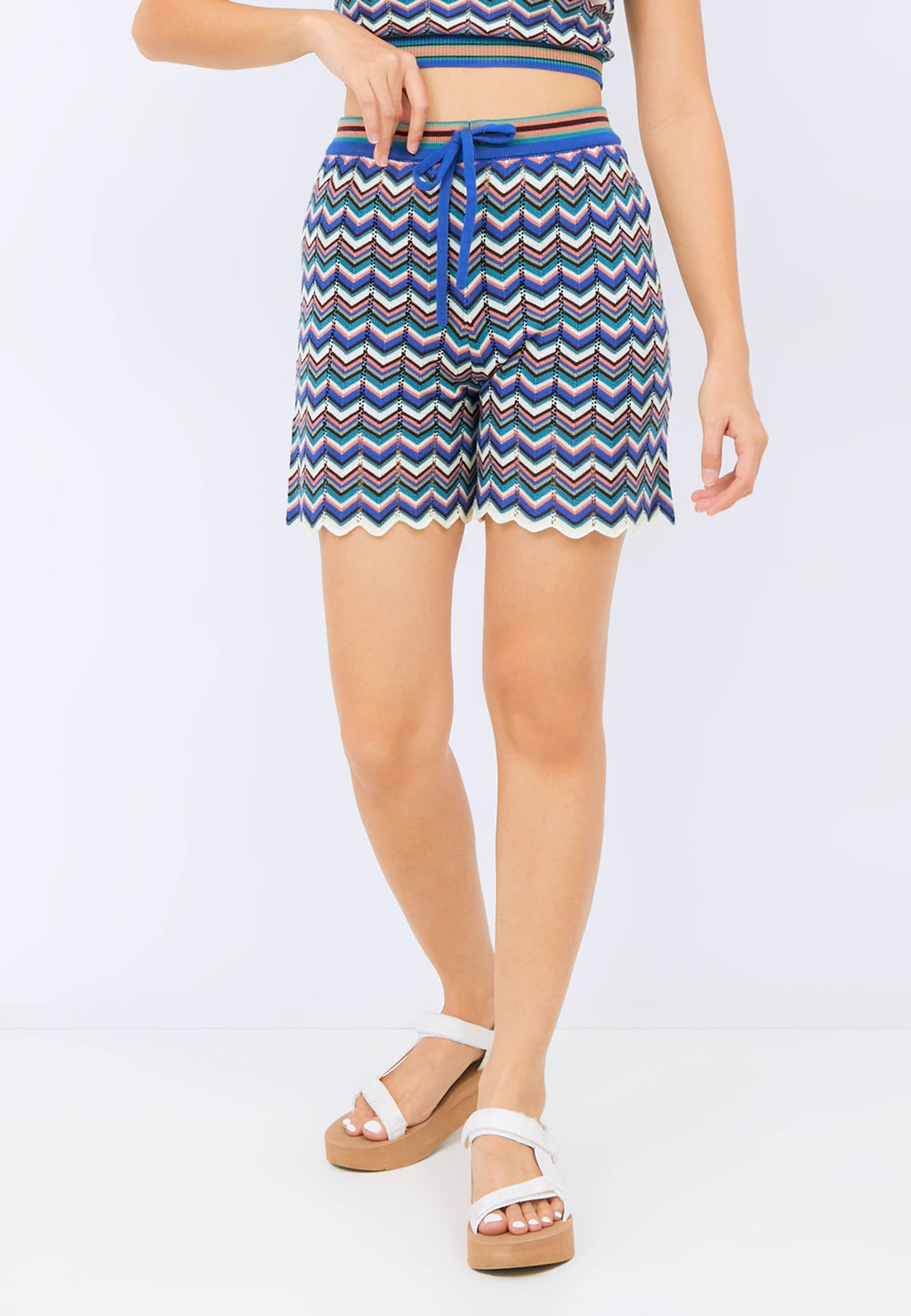 Colourful Short Knit Pants