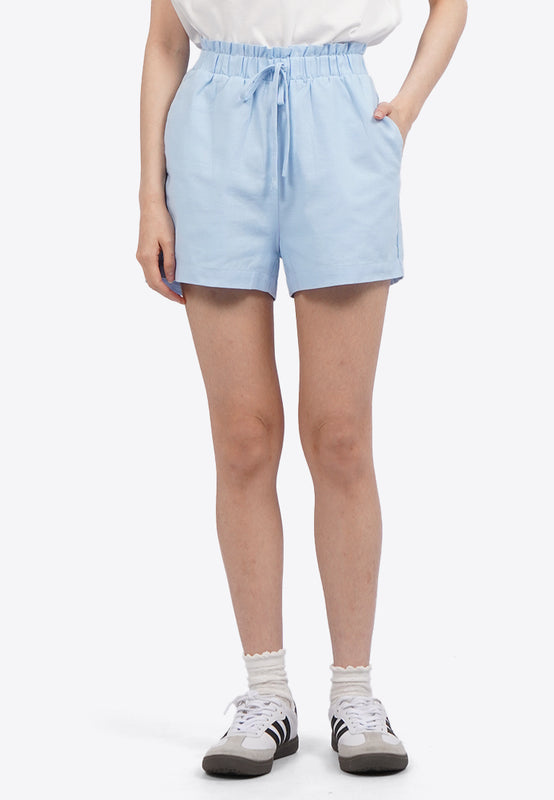 Basic Short Pants with Elastic Waist