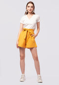 Paperbag Shorts with Belt Details