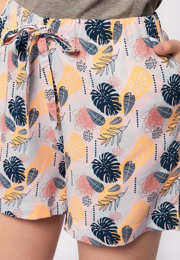 Printed Pajama Shorts