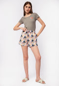 Printed Pajama Shorts