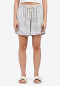 Printed Pajama Shorts Grey