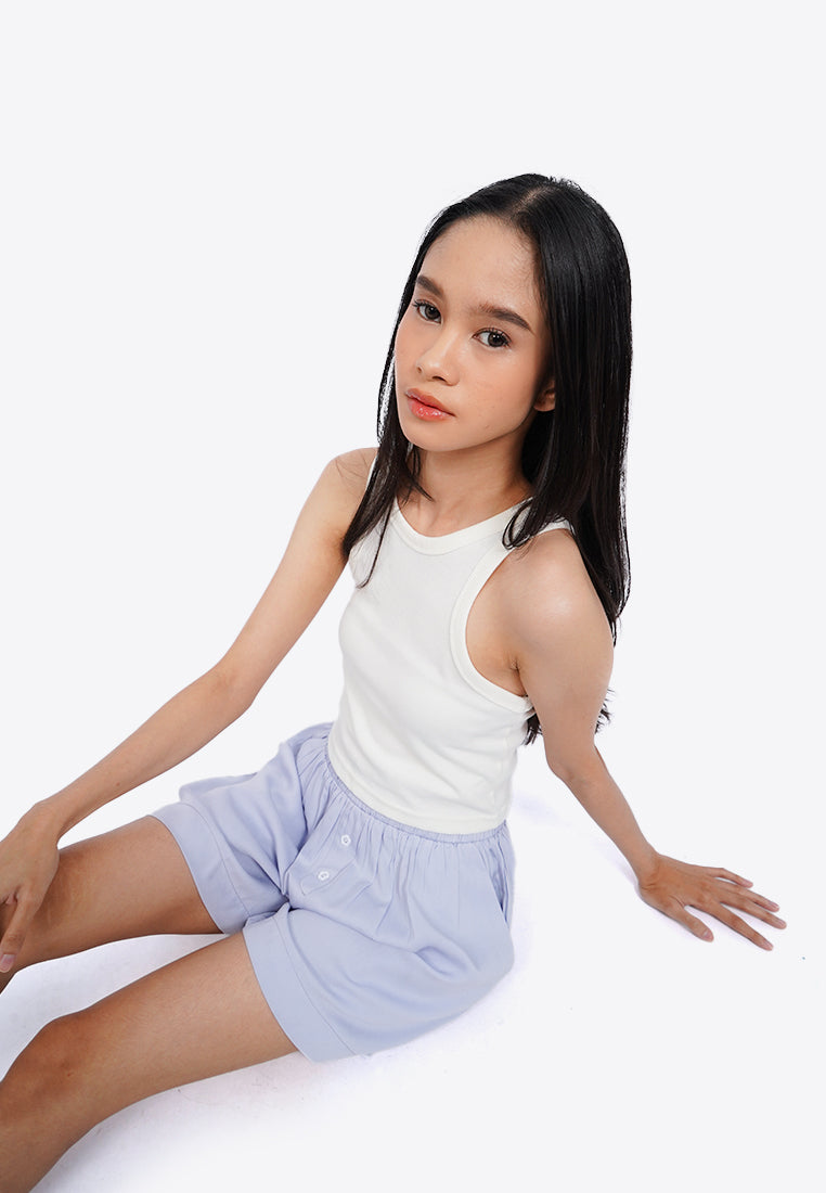 Boxer Shorts with Button Details