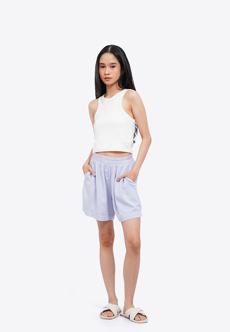 Boxer Shorts with Button Details