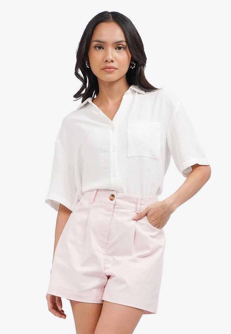 Regular Fit Short Pants L.Pink