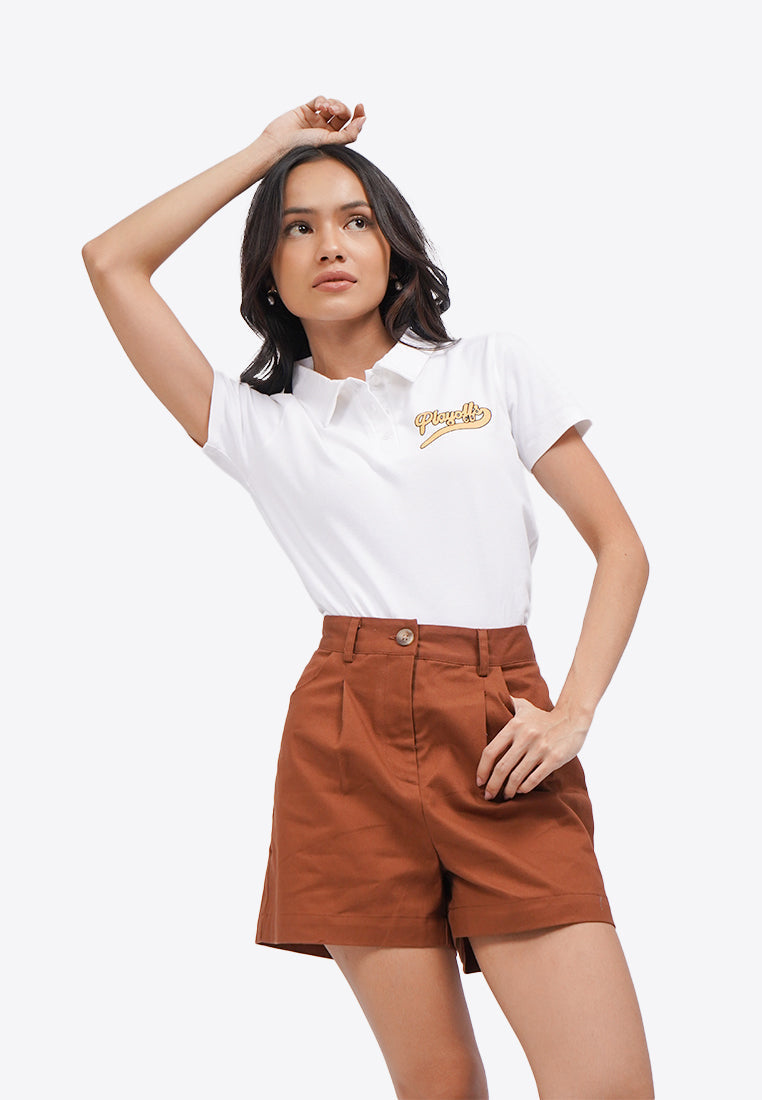 Regular Fit Short Pants Dark Brown