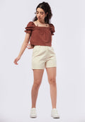 Rolled Up Short Pants