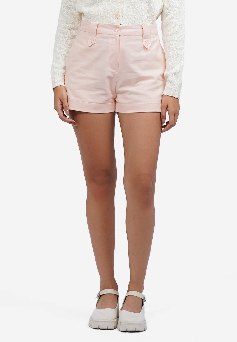 Rolled Up Short Pants L.Pink