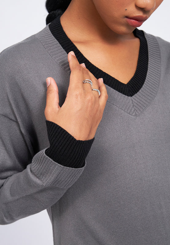 Double Layered Loose Sweater