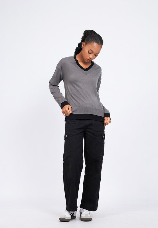 Double Layered Loose Sweater
