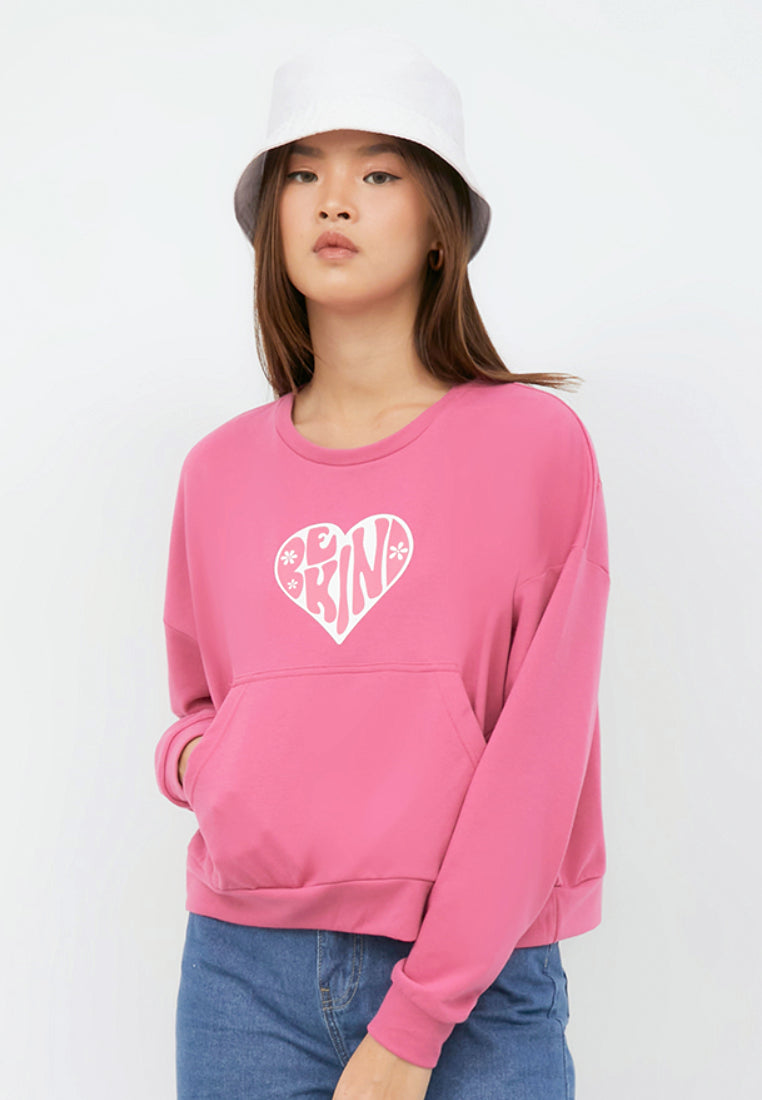 Baggy Sweatshirt with Front Pocket