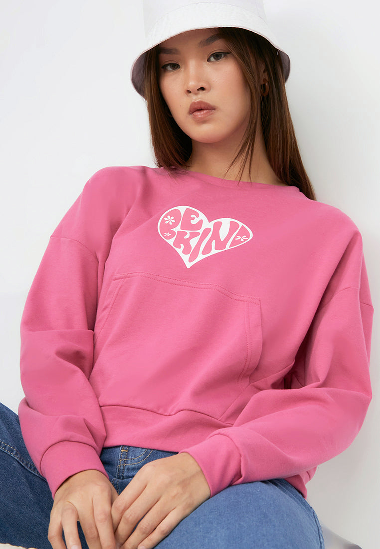 Baggy Sweatshirt with Front Pocket