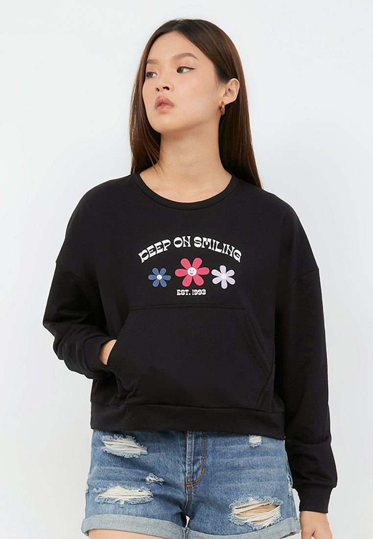 Baggy Sweatshirt with Front Pocket