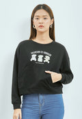 Graphic Crop Sweatshirt