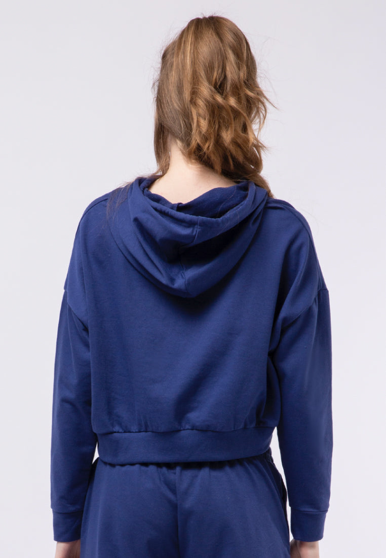 Long Sleeve Crop Hoodie Sweatshirt