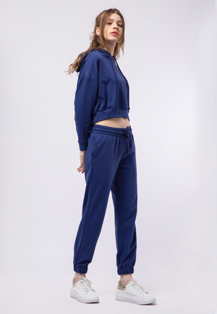 Long Sleeve Crop Hoodie Sweatshirt