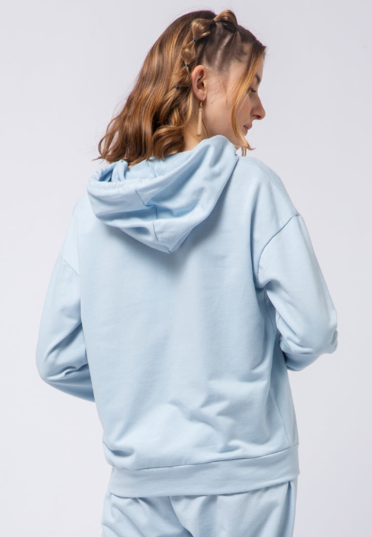 Hoodie Sweatshirt with Print Details