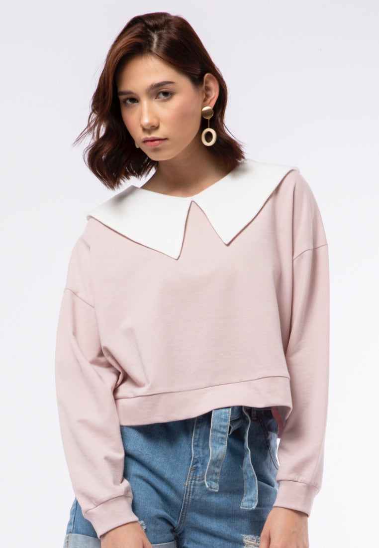 Collared Sweat Top