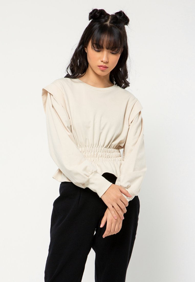 Ruffle sweatshirt