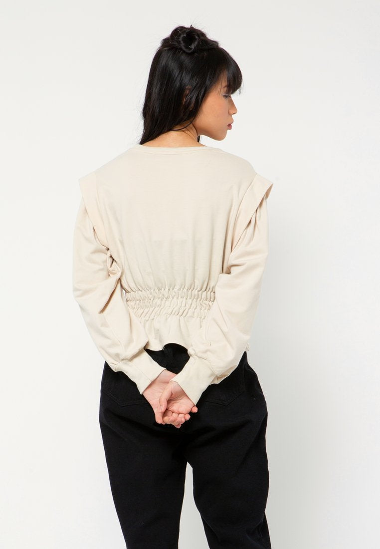 Ruffle sweatshirt