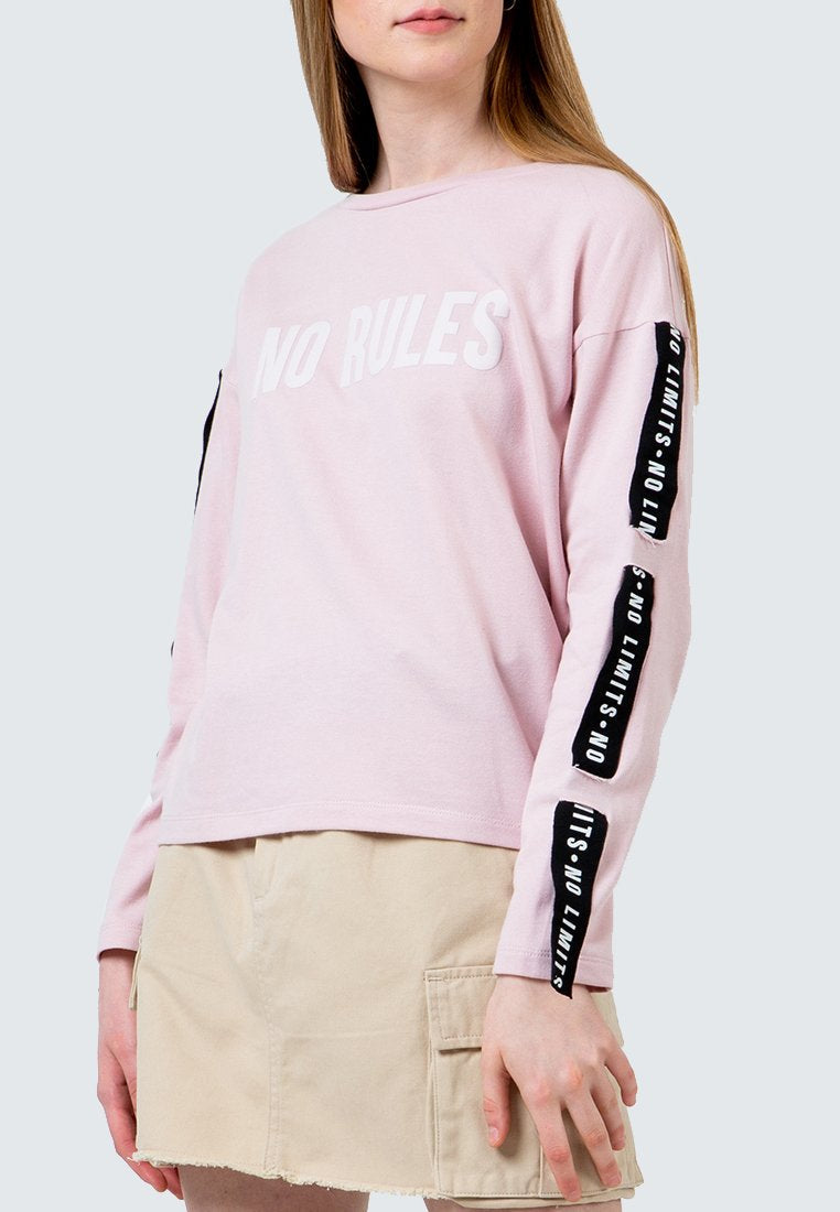 No Rules Print Sweatshirt
