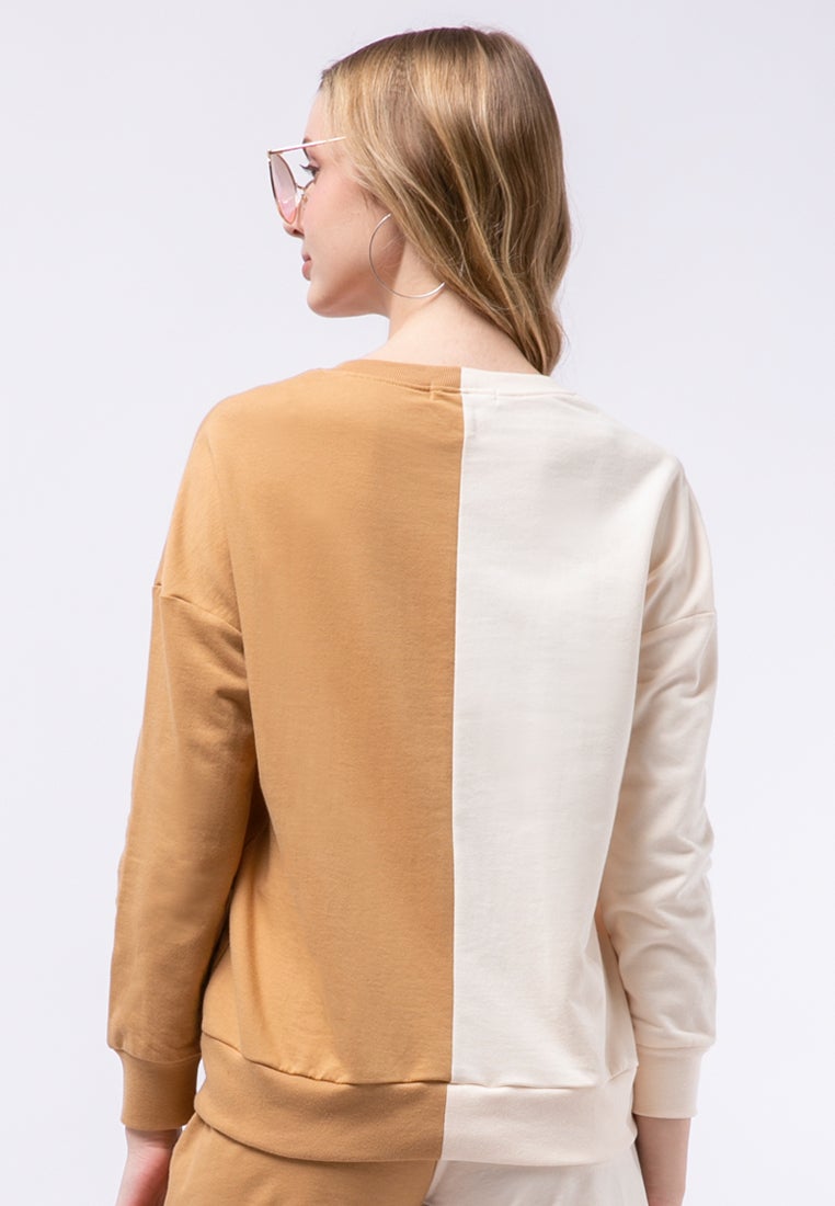 Colorblock Graphic Sweatshirt