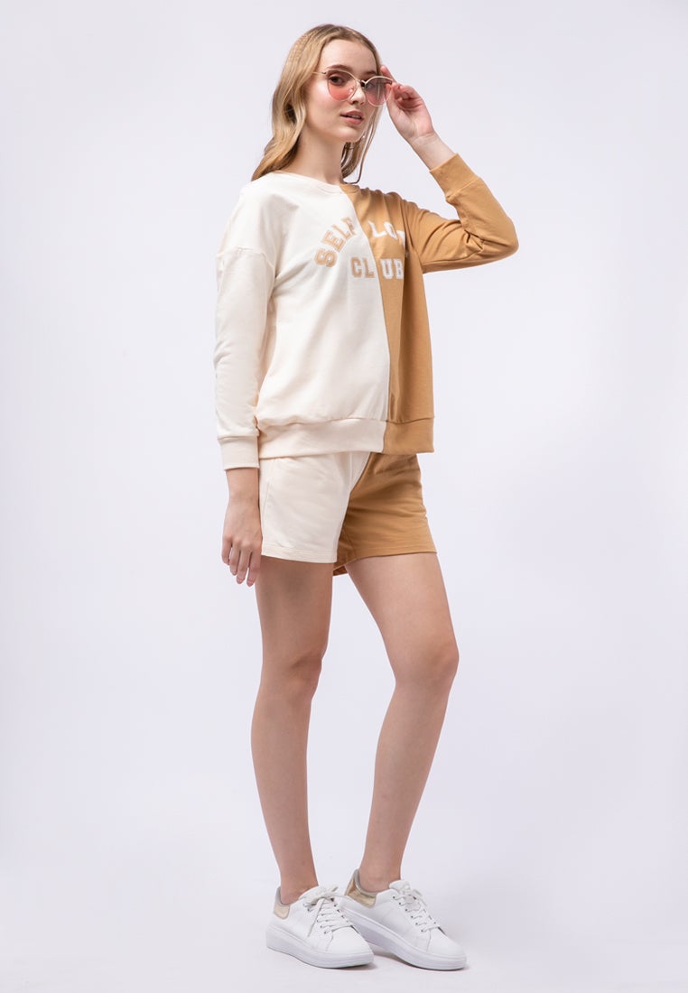 Colorblock Graphic Sweatshirt