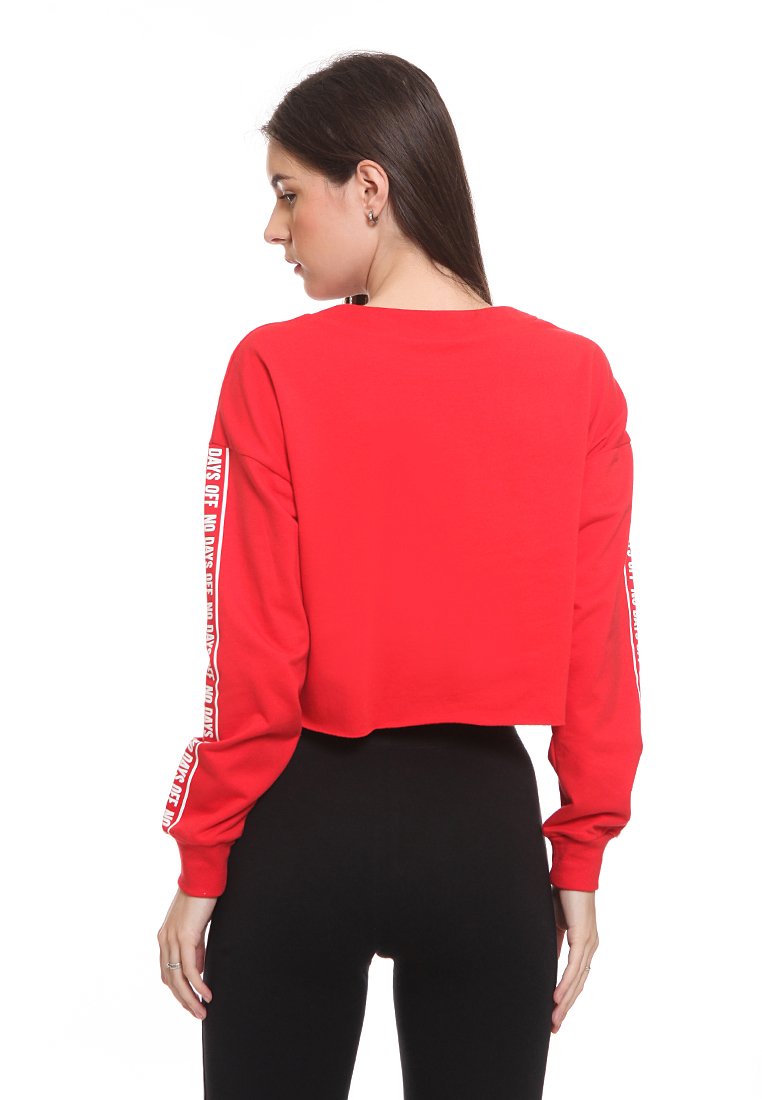 Lace Crop Sweatshirt