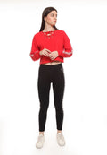 Lace Crop Sweatshirt