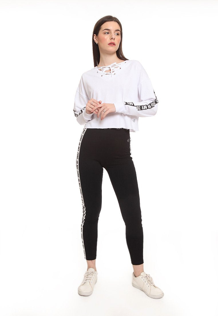 Lace Crop Sweatshirt