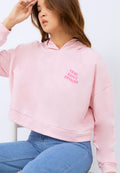 Embroidered Crop Hoodie