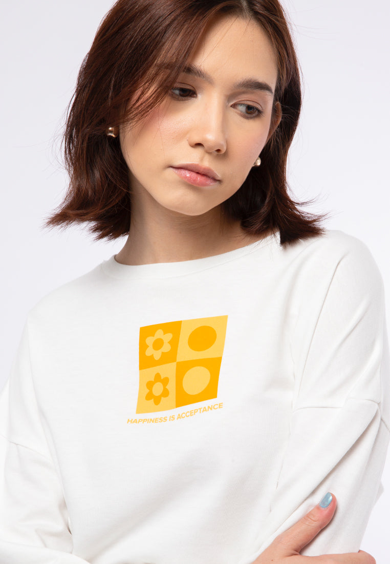 Printed Long Sleeve Sweatshirt