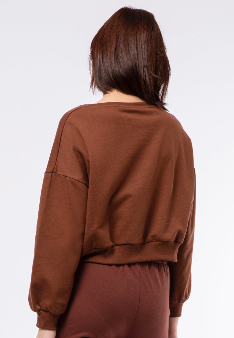 Printed Long Sleeve Sweatshirt