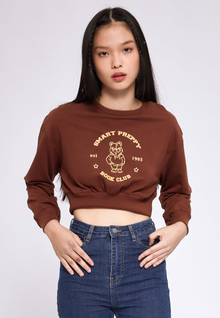Long Sleeve Corset Sweatshirt
