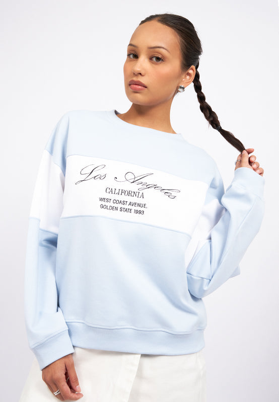 Oversized Colorblock Sweatshirt