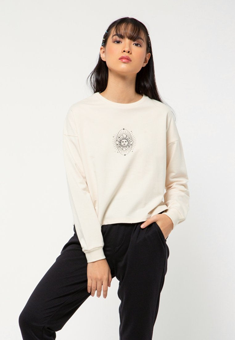 Crop Long Sleeves Sweater