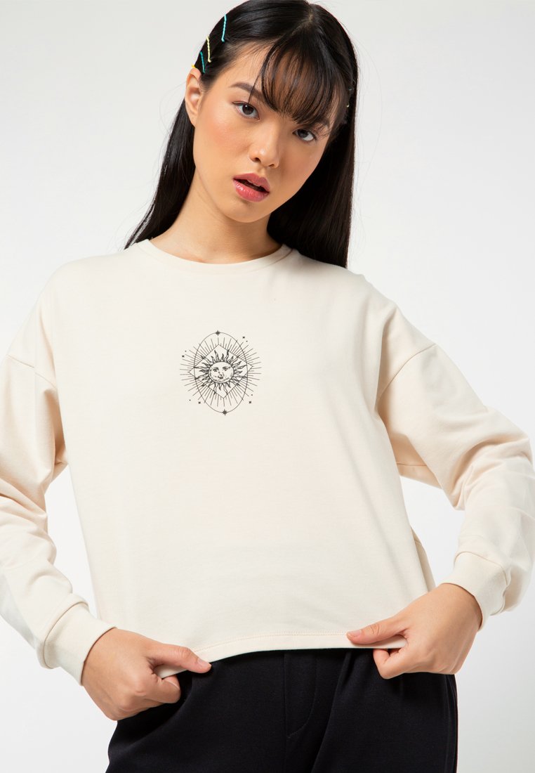 Crop Long Sleeves Sweater