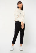 Crop Long Sleeves Sweater