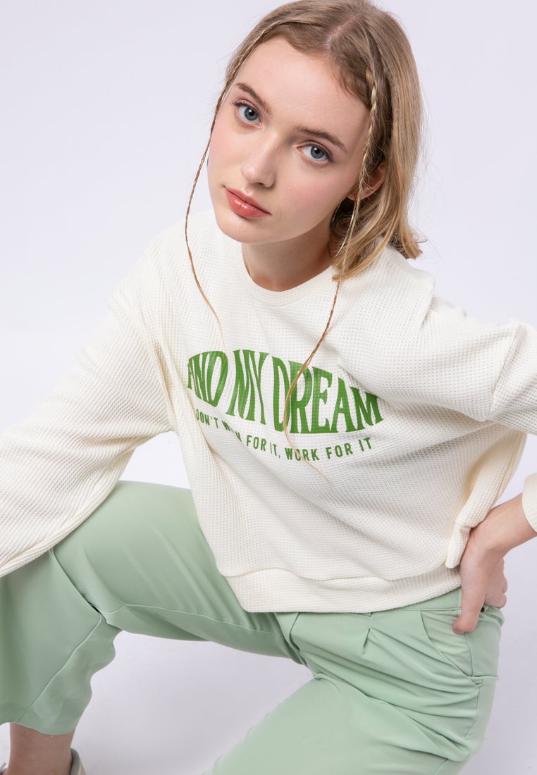 Check Textured Sweatshirt