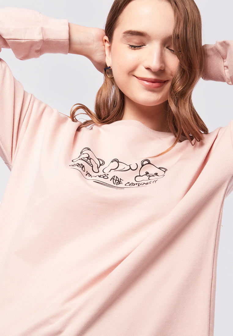 Oversized Long Sleeve Graphic Sweatshirt