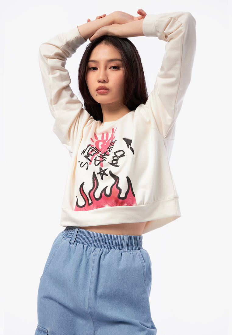 Graphic Long Sleeve Sweatshirt