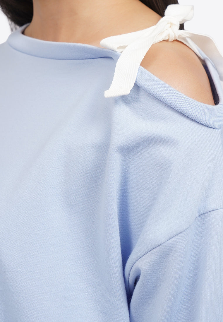 Strap-Off Shoulder Sweatshirt
