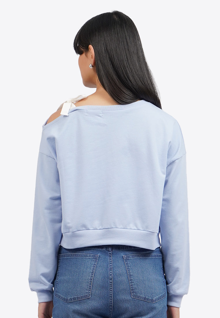 Strap-Off Shoulder Sweatshirt
